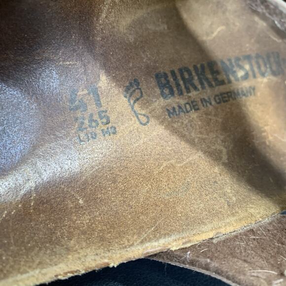 Birkenstock Mayari Birkibuc Sandals Toe Loop size 10 Mocha BirkoFlor Regular 41 - Picture 7 of 9